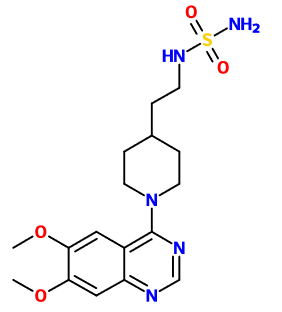(image for) MC012093 N-{2-[1-(6,7-Dimethoxy-4-quinazolinyl)-4-piperidinyl]ethyl}sulfuric diamide